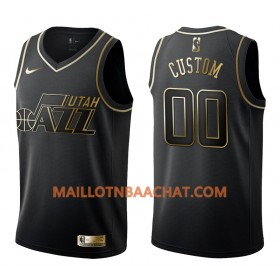 Maillot NBA Utah Jazz Personnalisable Nike Noir Golden Edition Swingman - Homme